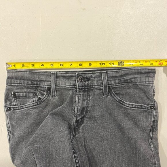 Levi's Vintage 524 Too Superlow Skinny Jeans Black/Grey Size 7 - Picture 8 of 14